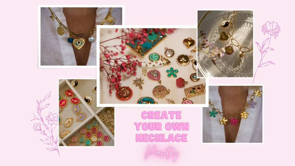 banner create your own necklace party